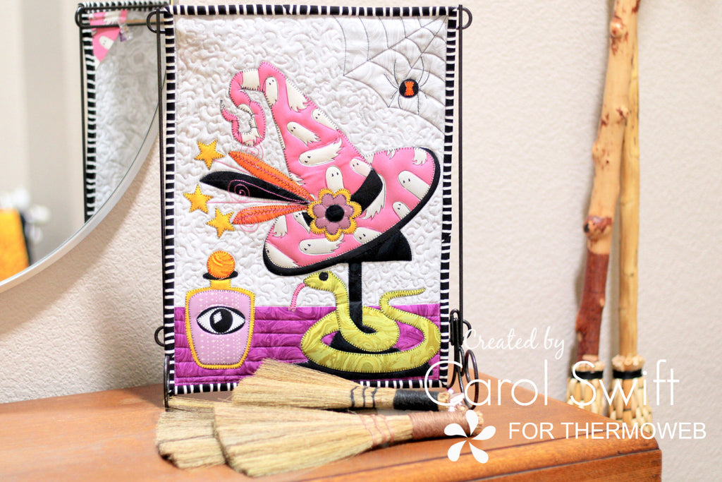 Just a Little Wicked Halloween Home Decor Mini Quilt