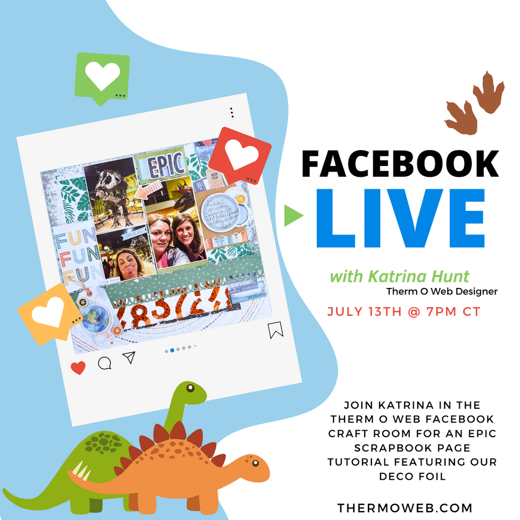 Join Our Dinosaurs LIVE with Katrina on Facebook