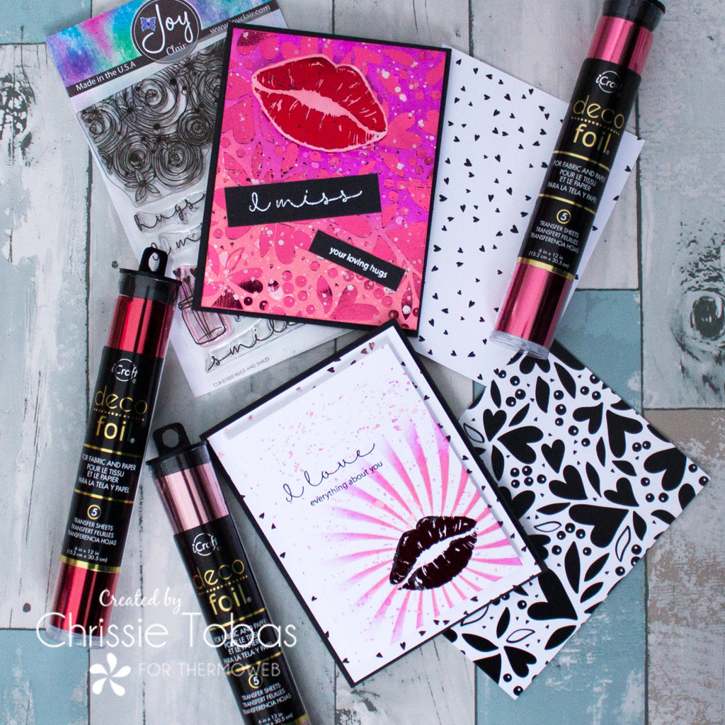 Kissy Cards with Deco Foil + Free Digi File!