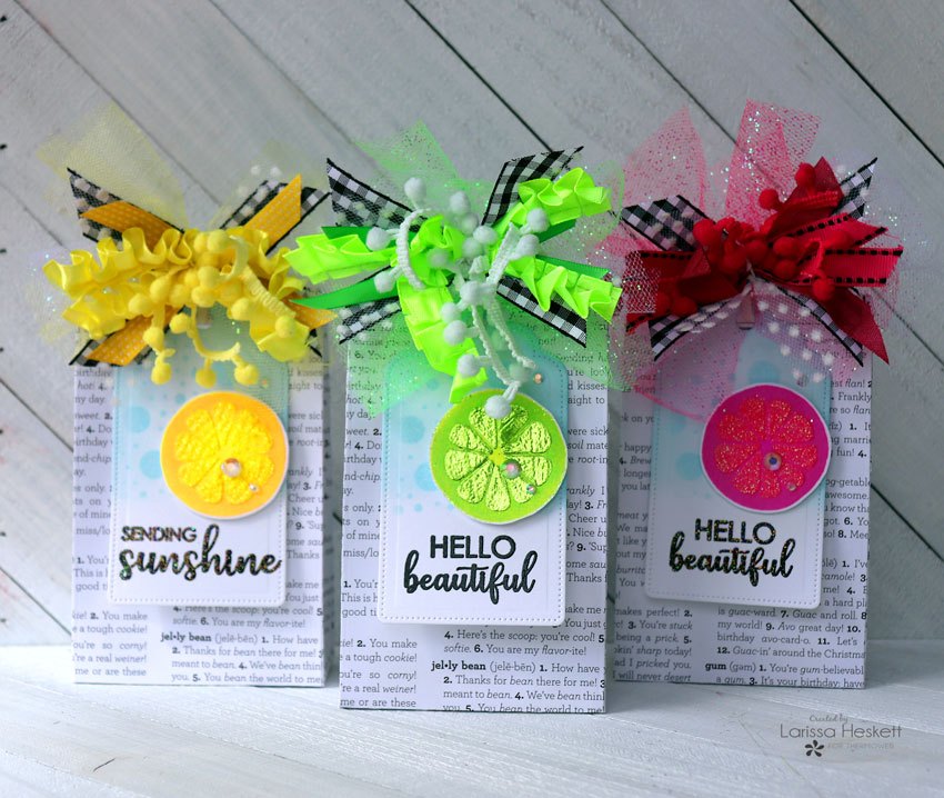 Colorful Gift Tag and Gift Bags with Rina K. Stamps