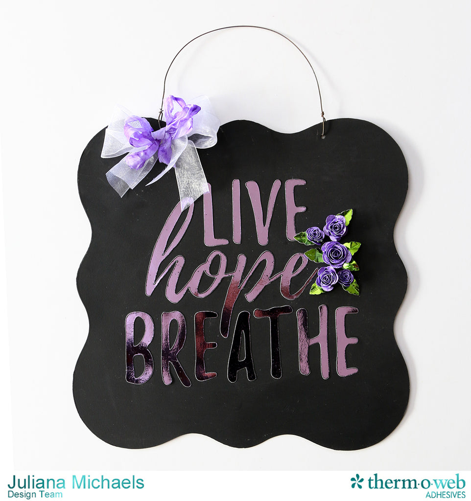 Cystic Fibrosis Motivational Wall Hanging Charity Project