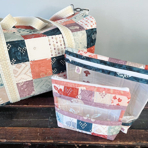 Patchwork Bags Travel Trio Using VersaFoam
