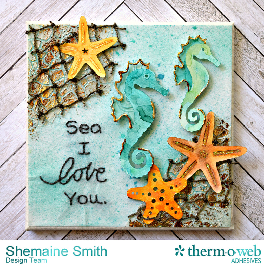 Mixed Media Canvas - Sea I Love You Designed by Shemaine Smith