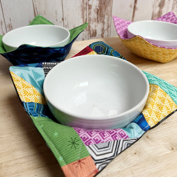 Facebook LIVE: Patchwork Bowl Cozies + Micro Magic