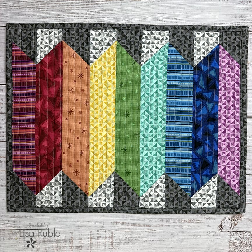 Sew a Rainbow Placemat with Bliss Batting