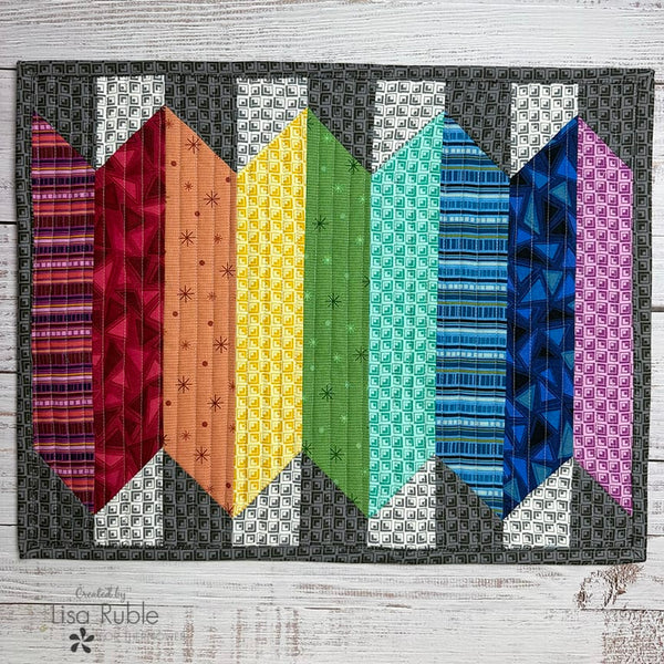 Sew a Rainbow Placemat with Bliss Batting