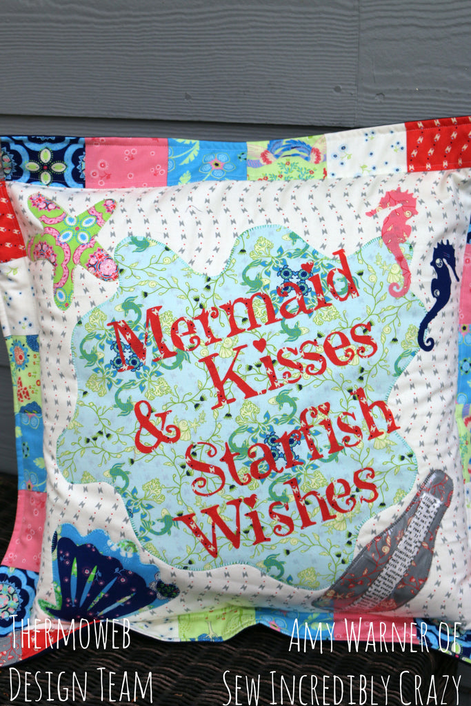 Mermaid Kisses and Starfish Wishes Pillow