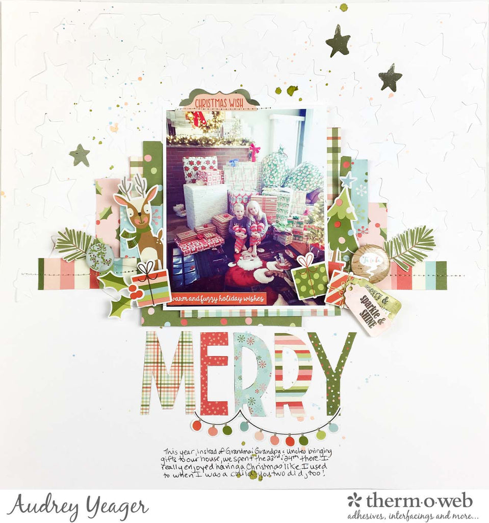 Create a Merry Holiday Layout with Deco Foil