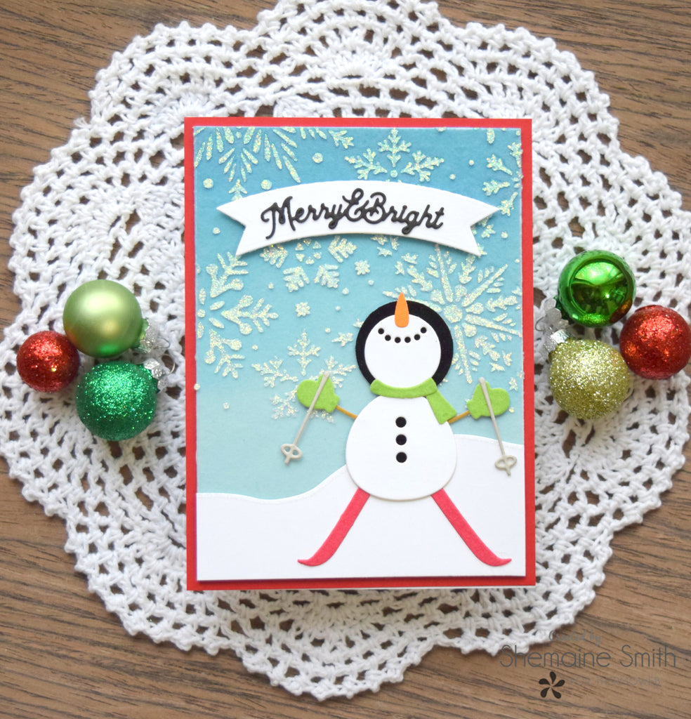 Christmas Cards with Flock and Glitz Glitter Gel