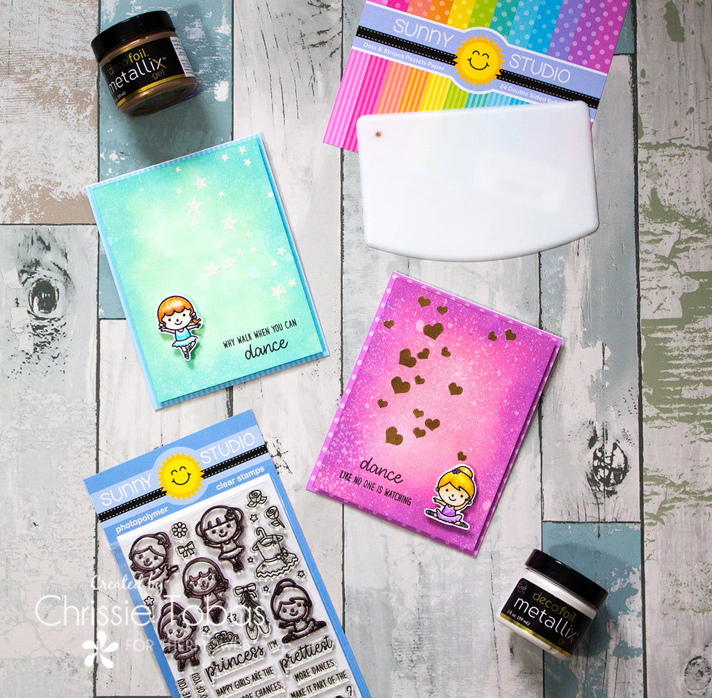 Make Deco Foil Metallix Gel POP with Sunny Studio Stamps!