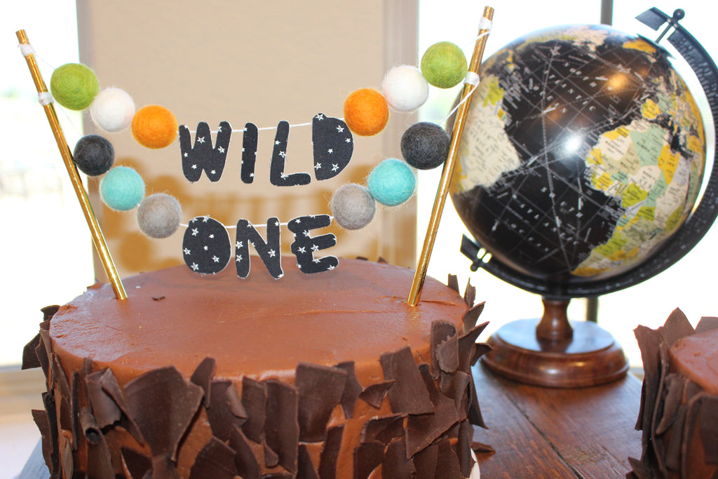 Celebrate in Mixed Media Style with a Handmade Cake Topper and Banner