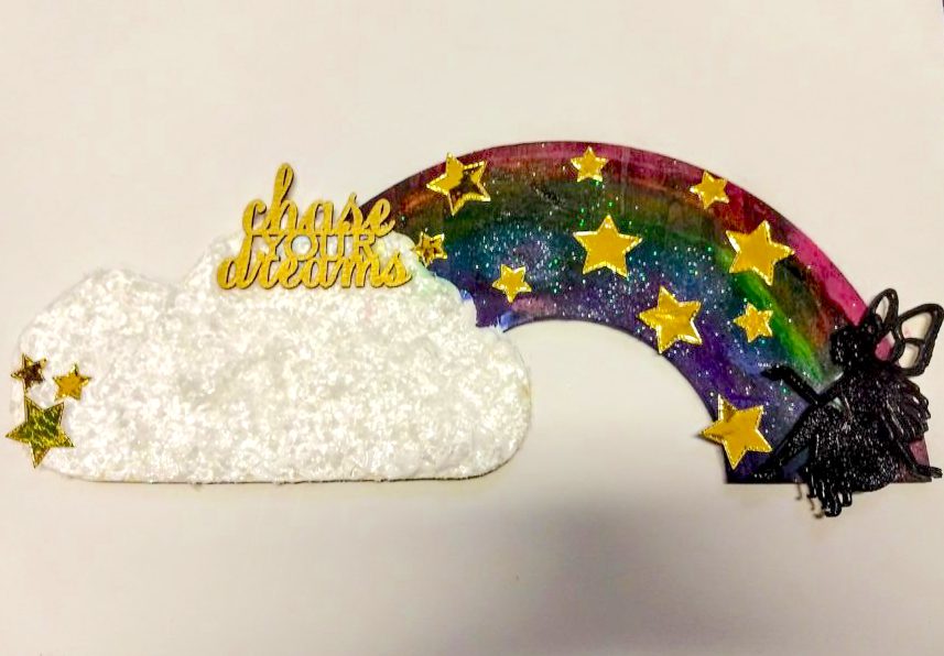 Over the Rainbow Deco Foil Mixed Media Project