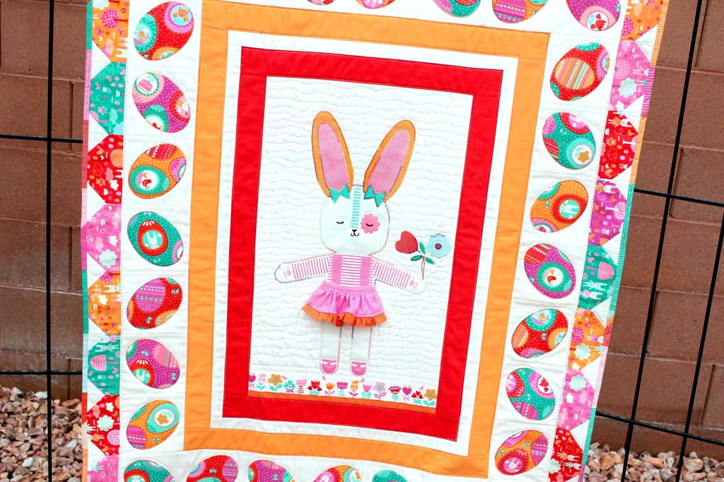 Mrs. Bunny’s Easter Eggs Quilt Using HeatnBond Lite