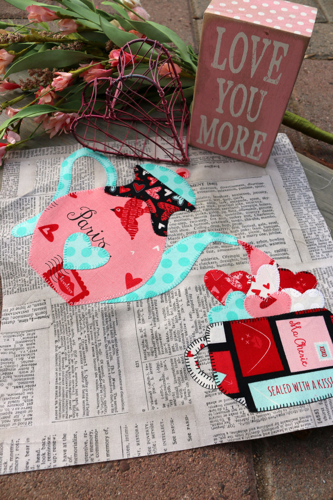My Cup Overflows - Valentine Sew Along Block #4