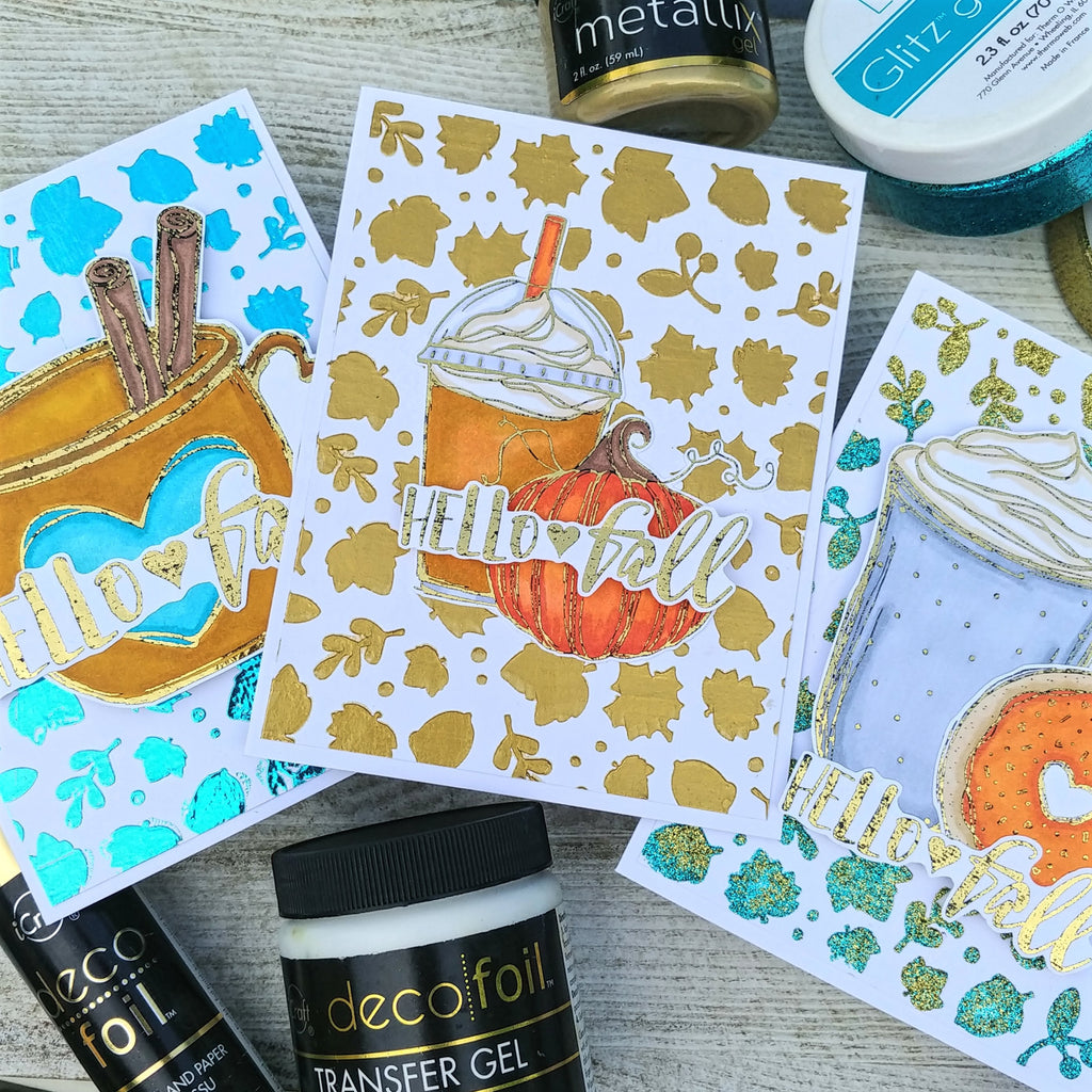 Fall-Theme Cards with Graciellie Design and Deco Foil