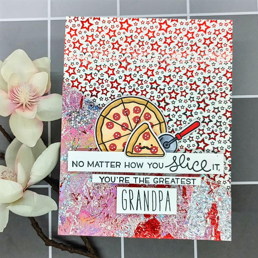 Valentine Card for Grandparents with Deco Foil Toner Sheets