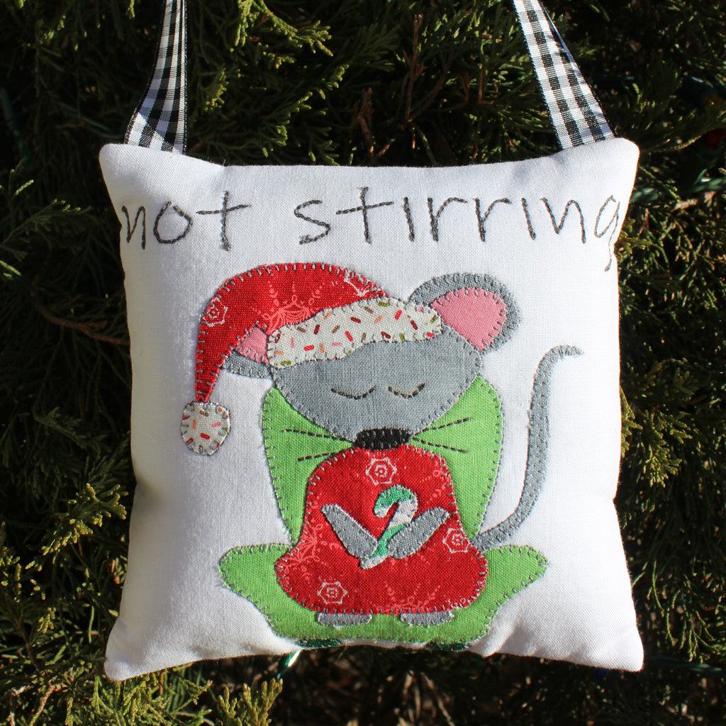 Holiday Mouse Not Stirring Doorknob Hanger