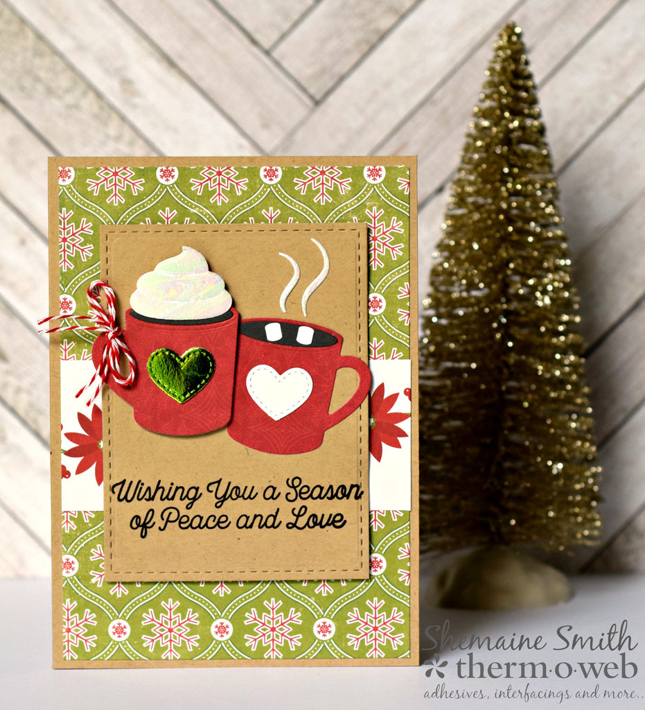 Deco Foil Holiday Cards Featuring Echo Park Paper