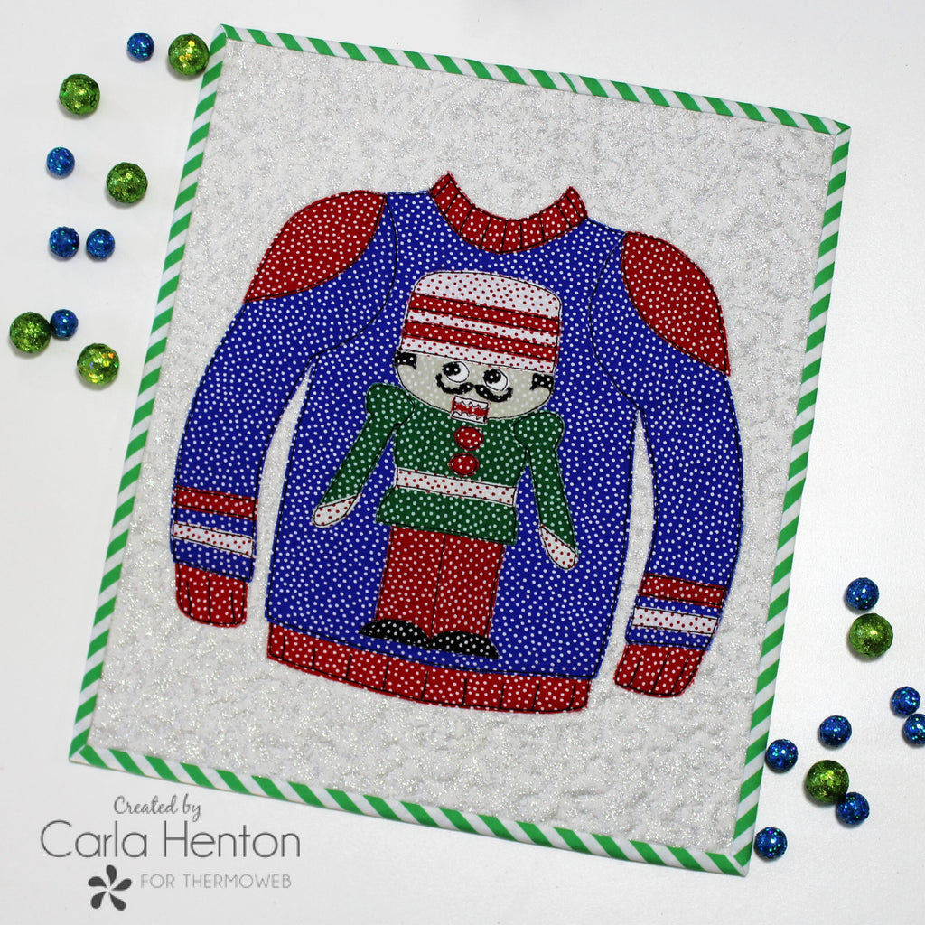 Nutcracker Ugly Christmas Sweater Mini Quilt with HeatnBond EZ Print Sheets