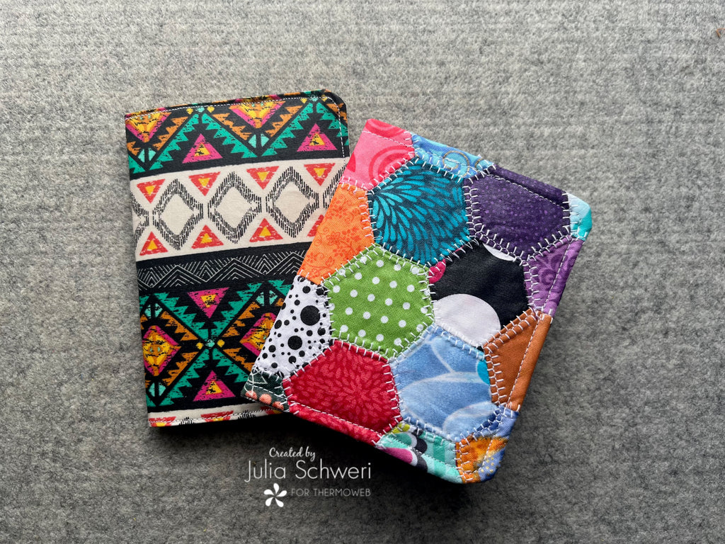 Sew a Fabric Passport Holder with HeatnBond and Liquid Vinyl