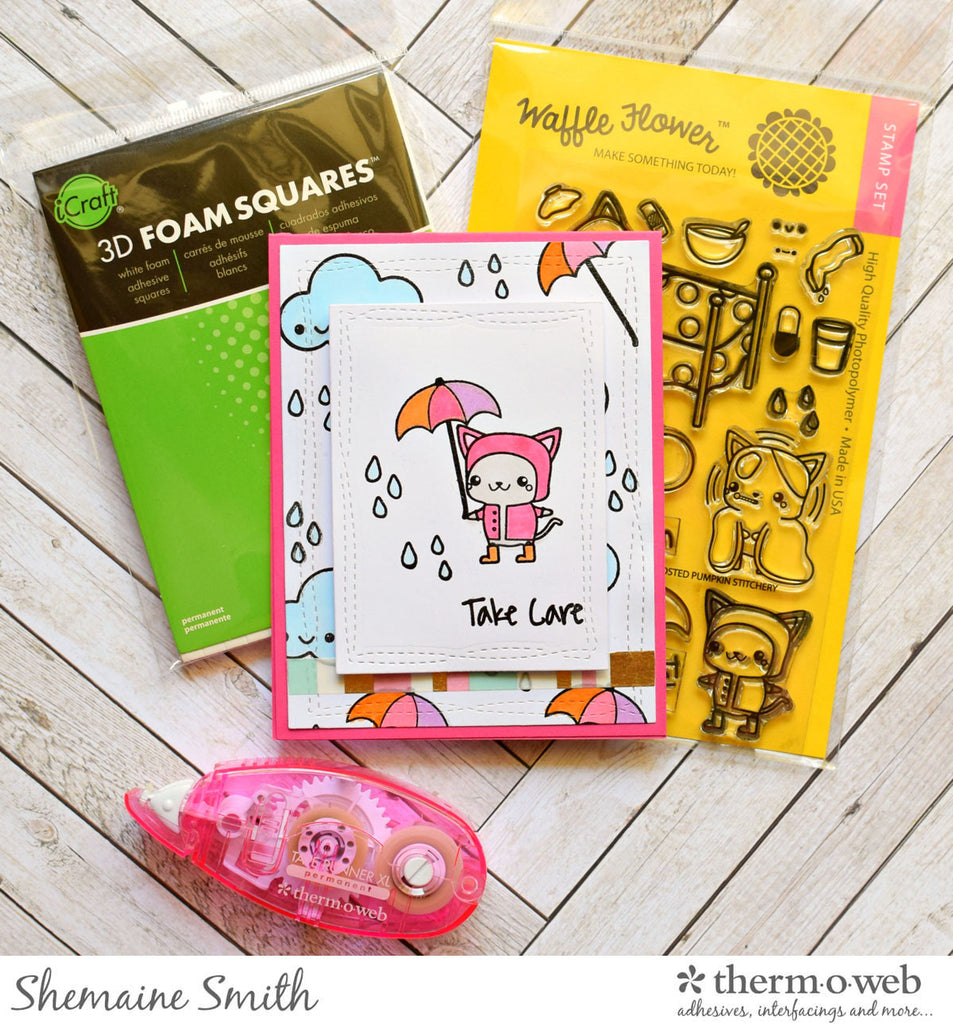 Waffle Flower Get Well Soon Card