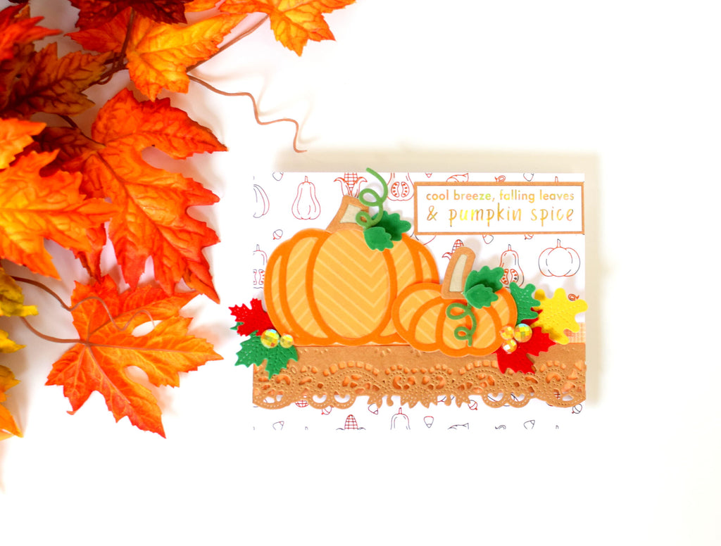 Harvest Toner Card Front cards and the new Autumn Vibes sentiments