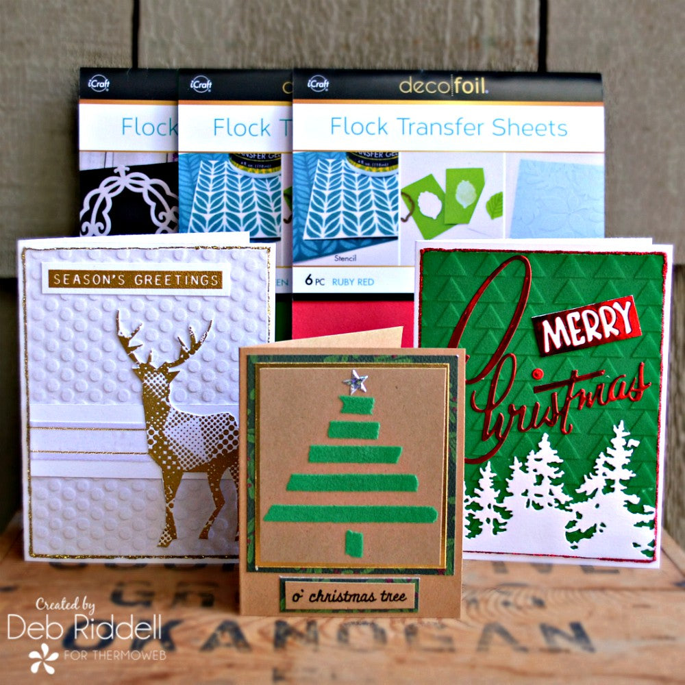 Quick And Easy Christmas Cards With Deco Foil Flock