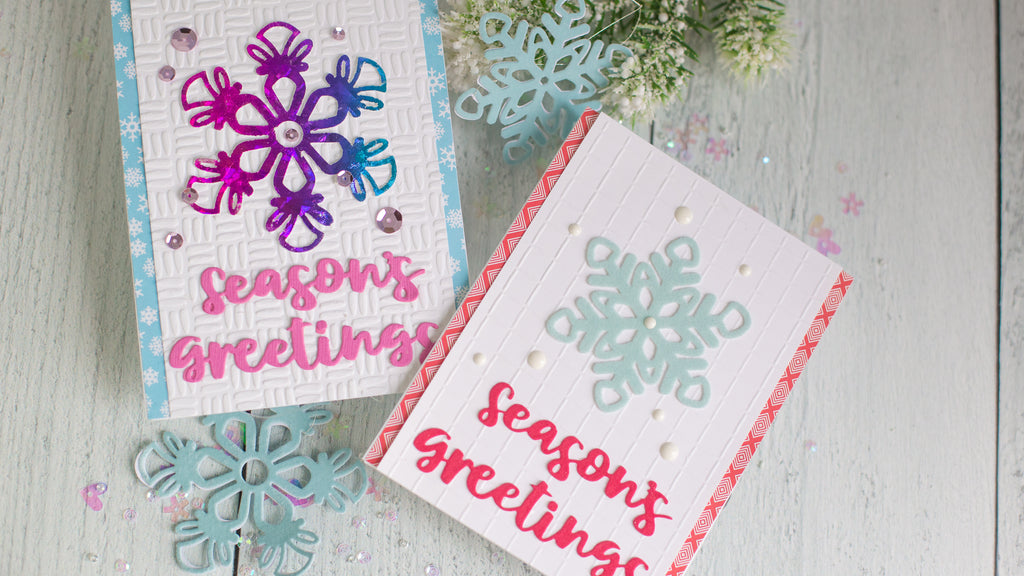 Deco Foil Flock and Deco Foil Snowflake Cards and Ornaments