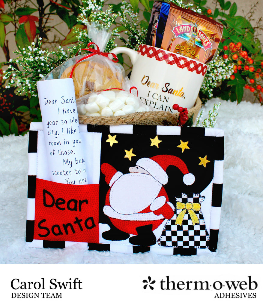 Quick Dear Santa Mug Rug With Deco Foil