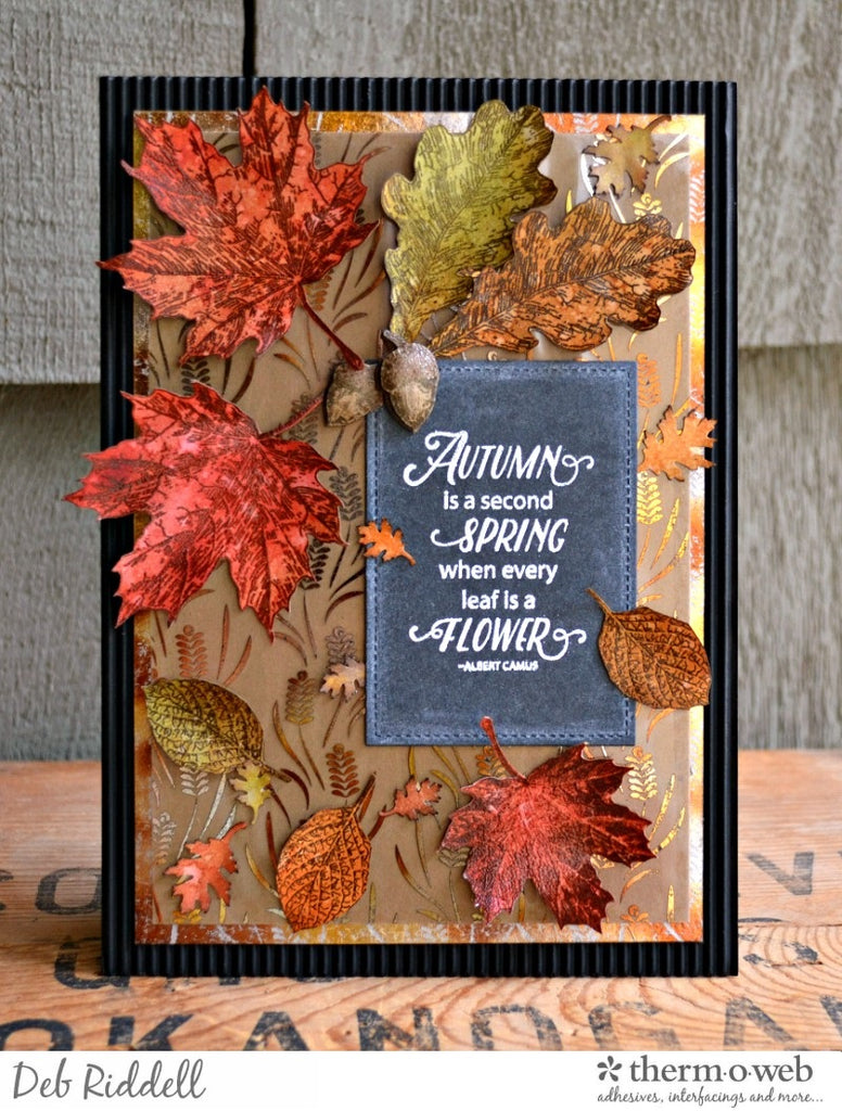 Second Spring Fall Mixed Media Panel With Deco Foil and Joy Clair