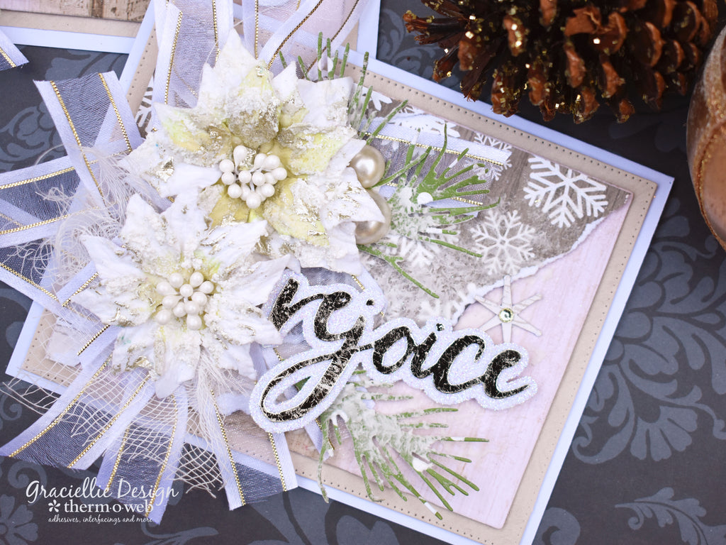 Shabby Chic Christmas Cards with Rebekah Meier Designs