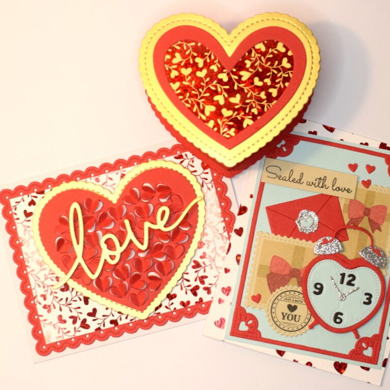 LOVE Valentine Set with Deco Foil Transfer Foils