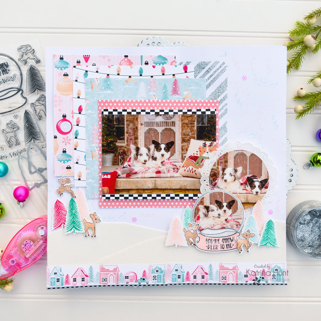 Create a Winter Scene Layout with Therm O Web and LDRS