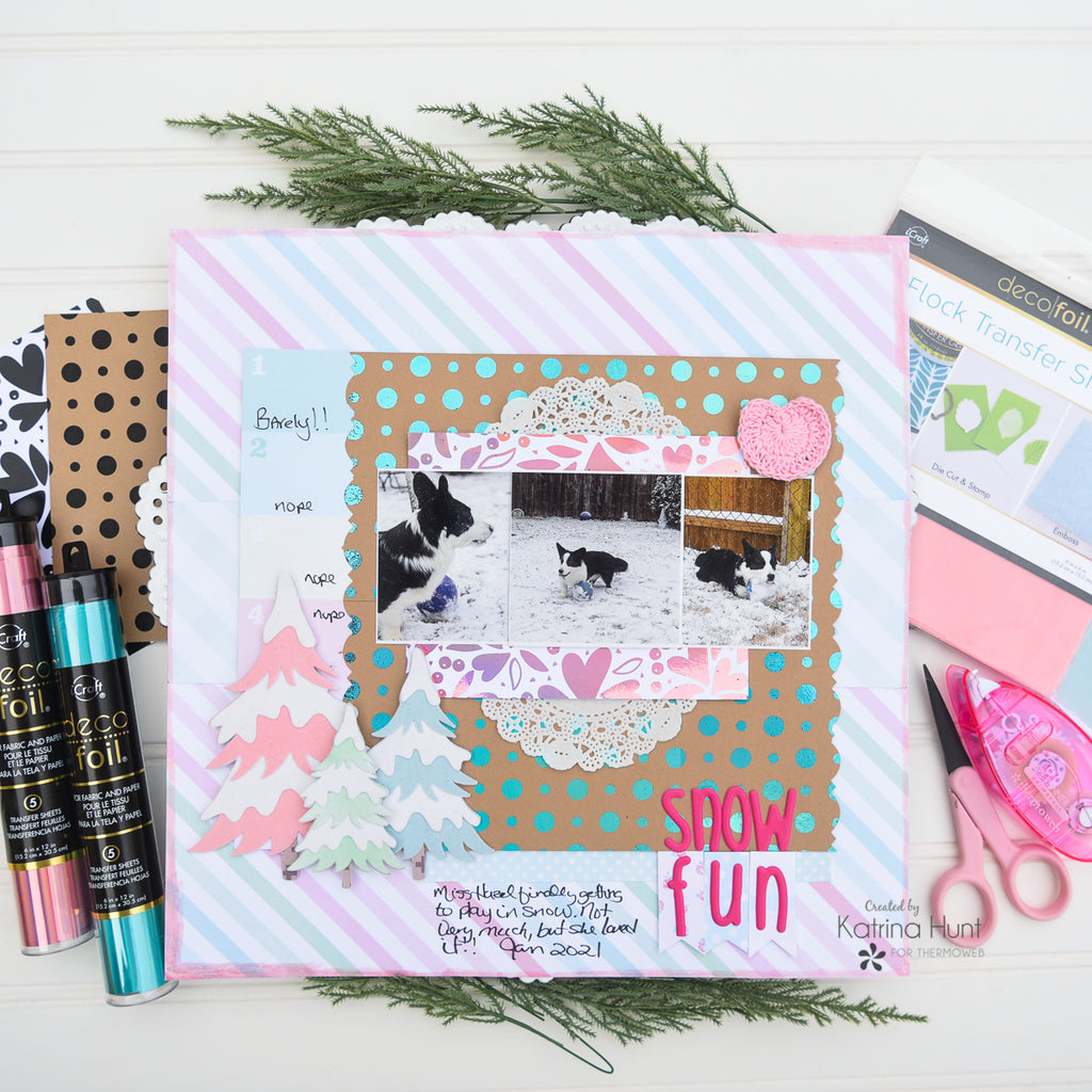 Flock Some Wintery Trees with NEW Deco Foil Toner Sheets!!