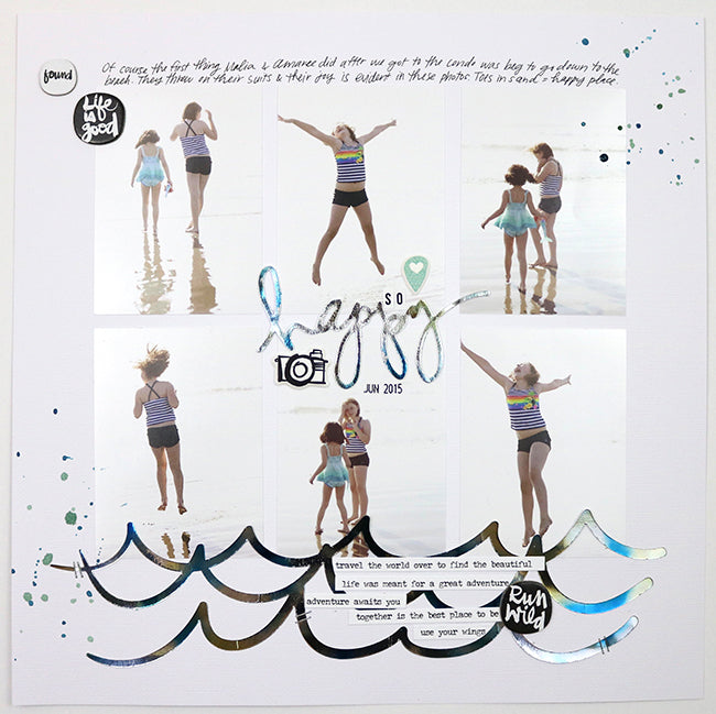 NEW Watercolor Deco Foil + Beach Photos = Magic!