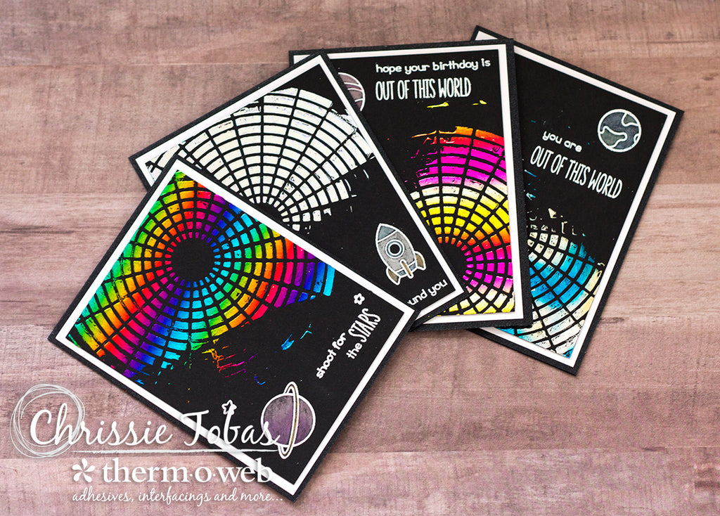 Deco Foil Transfer Gel is Out of this World Cards!