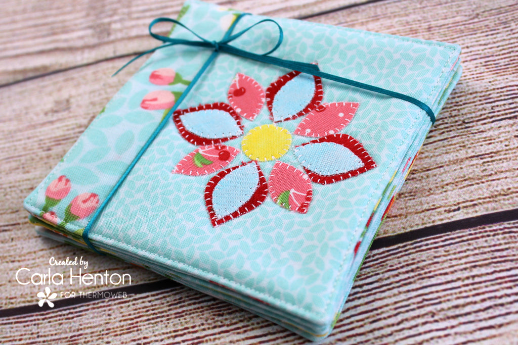 Make Spring Fabric Coasters with HeatNBond