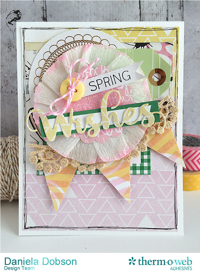 Spring Wishes Card with Zots and Zips