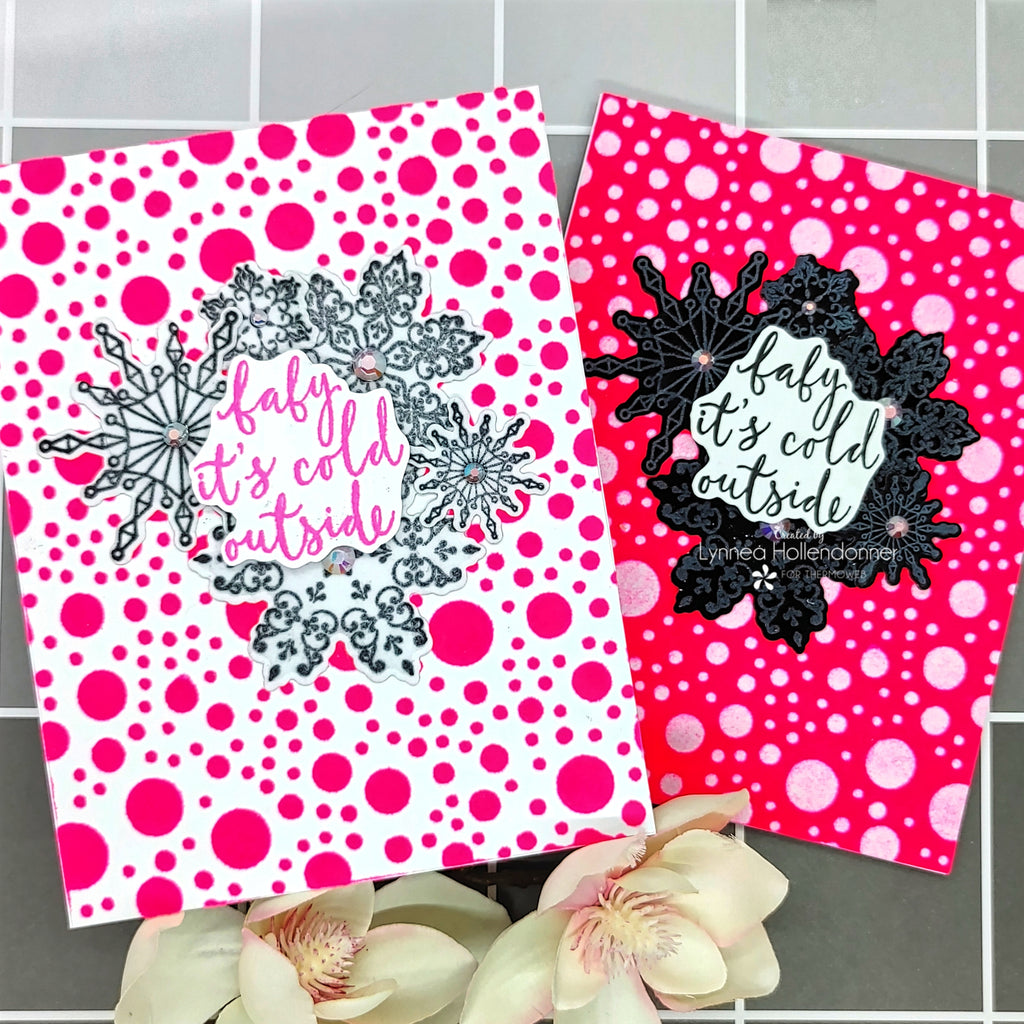 Holiday Cards with Deco Foil and Rina K Designs Flock