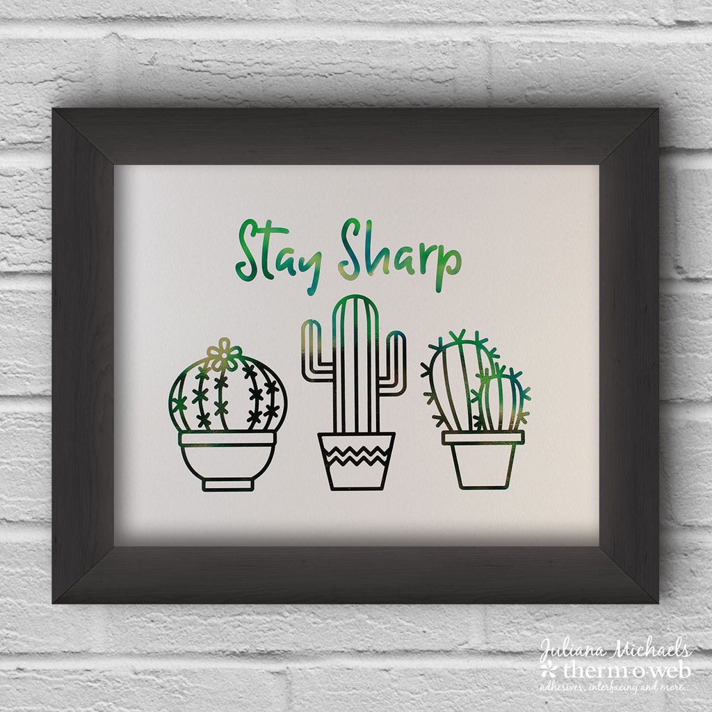 Stay Sharp Cacti Free Deco Foil Printable