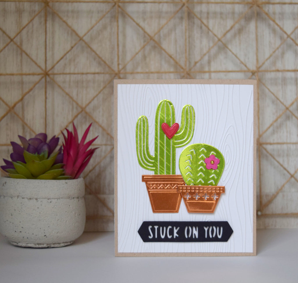 Deco Foiled Die Cut Cards Without A Laminator