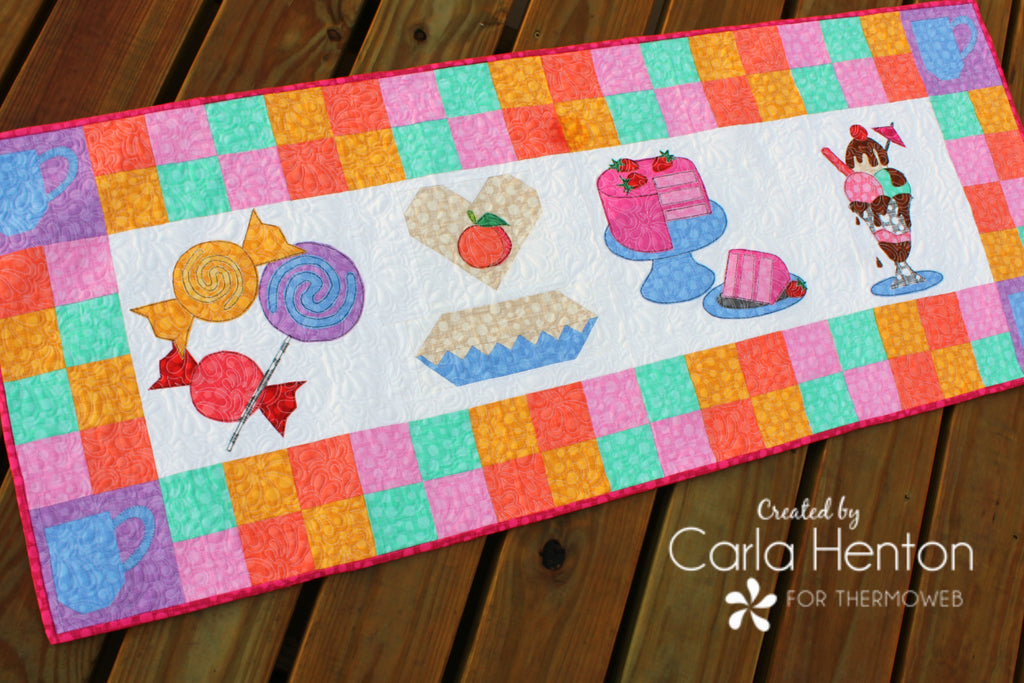 Sugar and Joe Table Runner with HeatnBond - Food For Thought Sew-Along