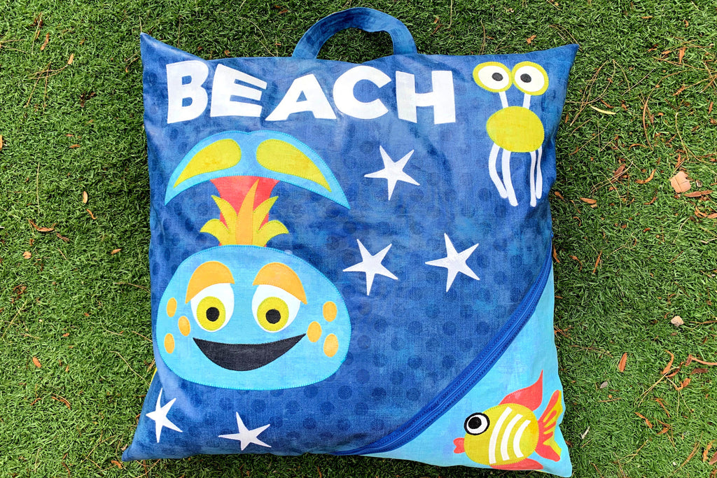 Summer Fun Beach Pillow with HeatnBond Liquid Vinyl