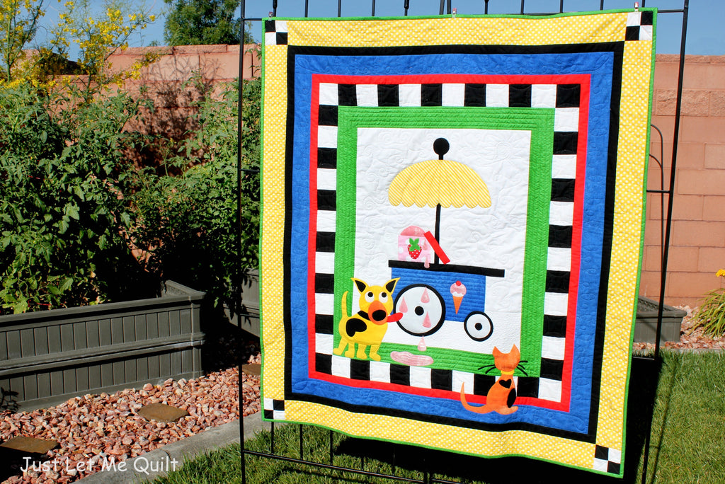 Summer Quilt With Fusible Interfacing and Deco Foil