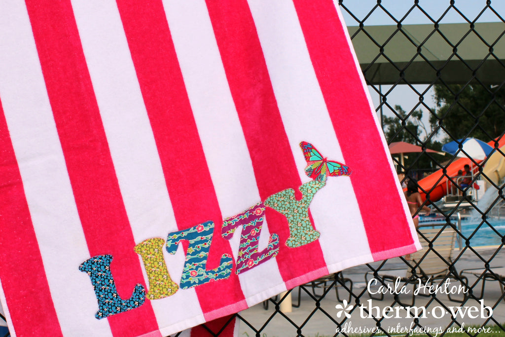 Create A Personalized Beach Towel with HeatnBond