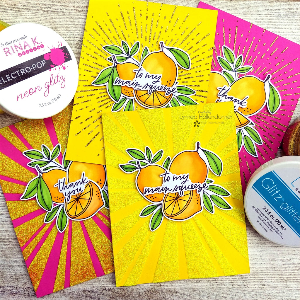 Sunshine Cards with Glitz Glitter Gel