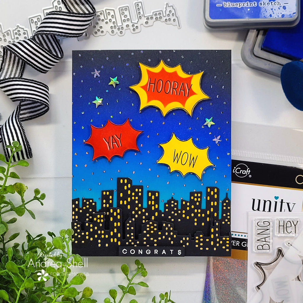 Hooray for a Collaboration with Ink Blot Shop: Comic-Inspired Congrats