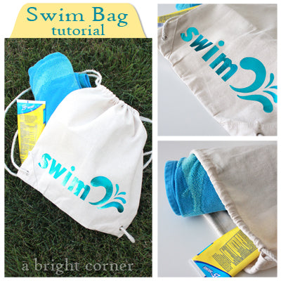 Deco Foil Swim Bag Tutorial