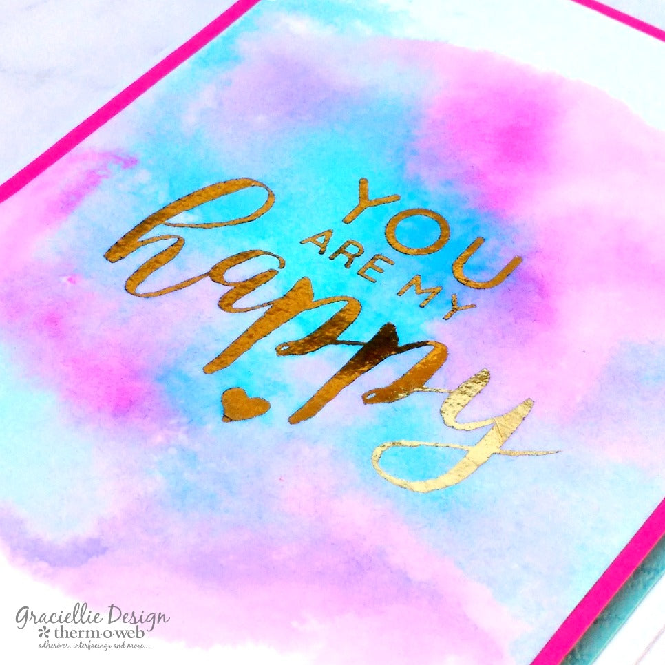 Foil Resist Watercoloring with Deco Foil