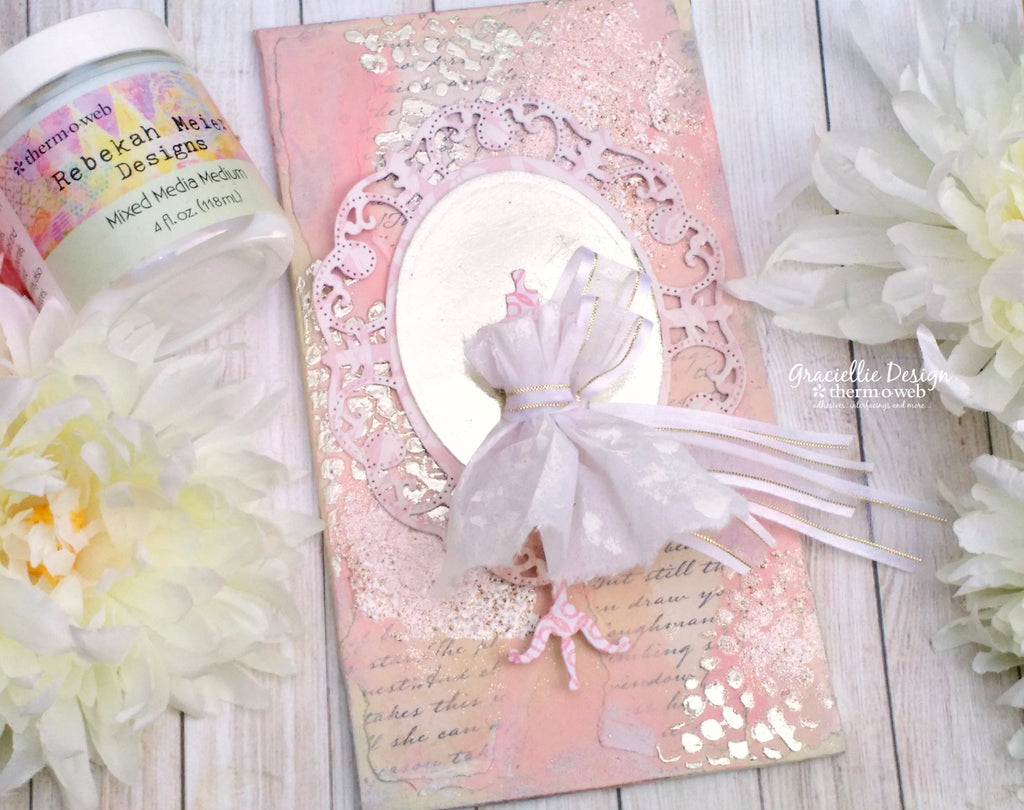 Make a Mixed Media Canvas from Cardboard with Mixed Media Art Paper and Medium